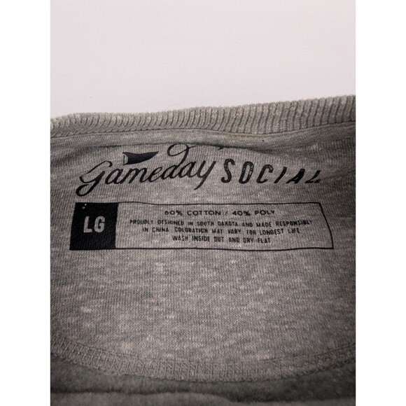 Large South Dakota State University Jackrabbits Gray Sweater SDSU Jacks Gameday - Picture 3 of 7